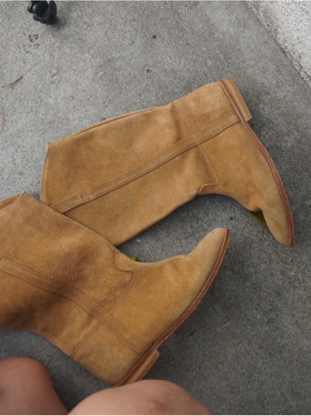 Classic Tan Suede Mid-Calf Boots